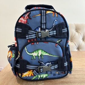 Pottery Barn Kids Mackenzie Blue Multi Dino Backpack Mini